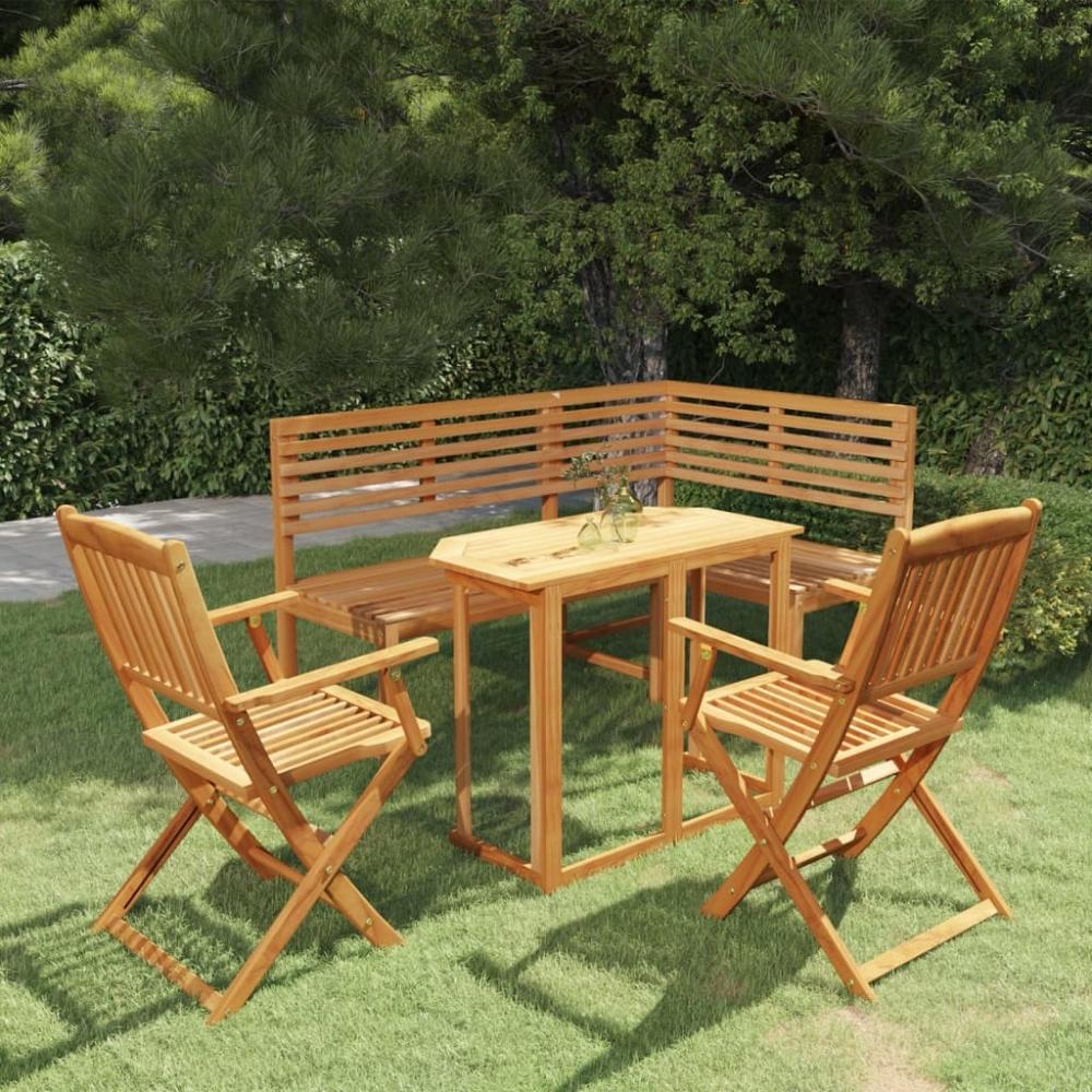 vidaXL 4-tlg. Bistro-Set Massivholz Akazie 3057863 Bild 1