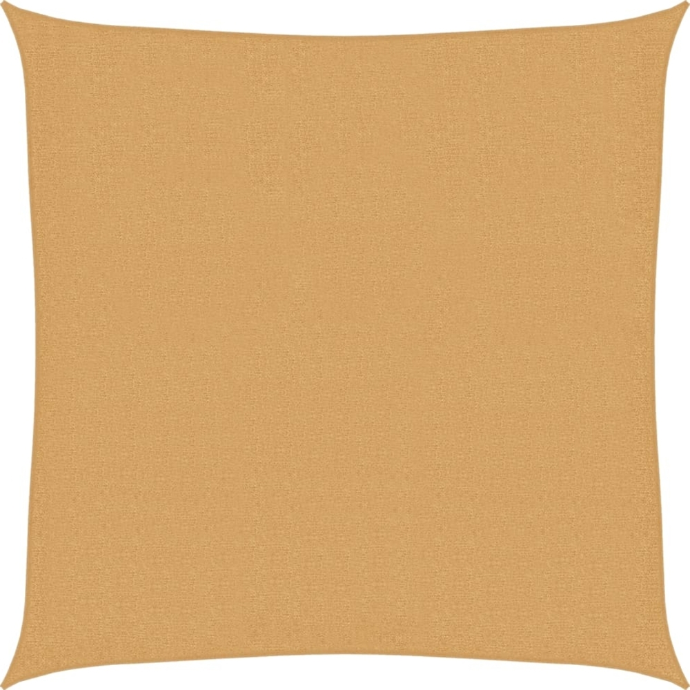 vidaXL Sonnensegel 160 g/m² Quadratisch Sandfarbe 3x3 m HDPE 4002021 Bild 1