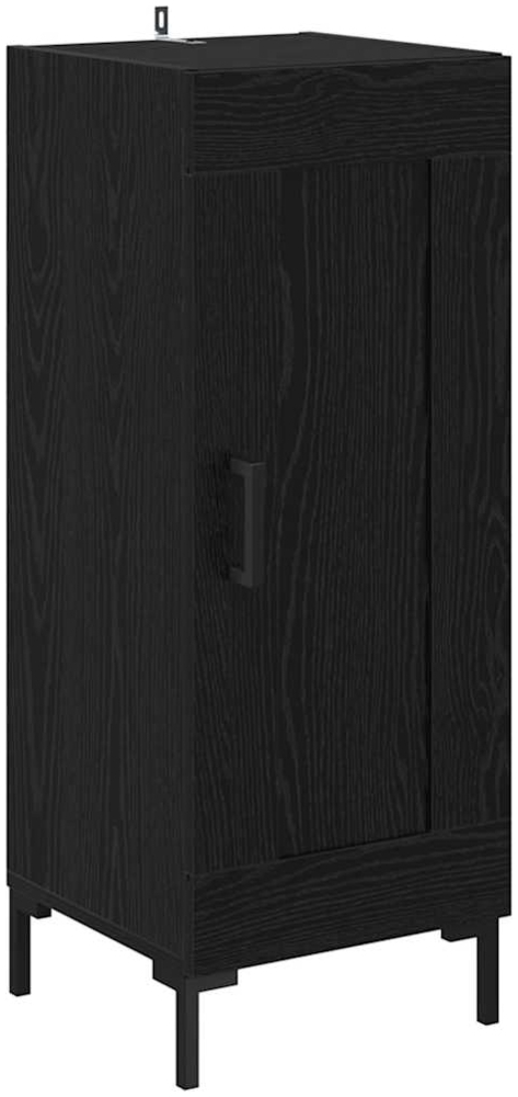 vidaXL Sideboard Olden Schwarz Eichen-Optik 34,5 x 34 x 90 cm 881653 Bild 1