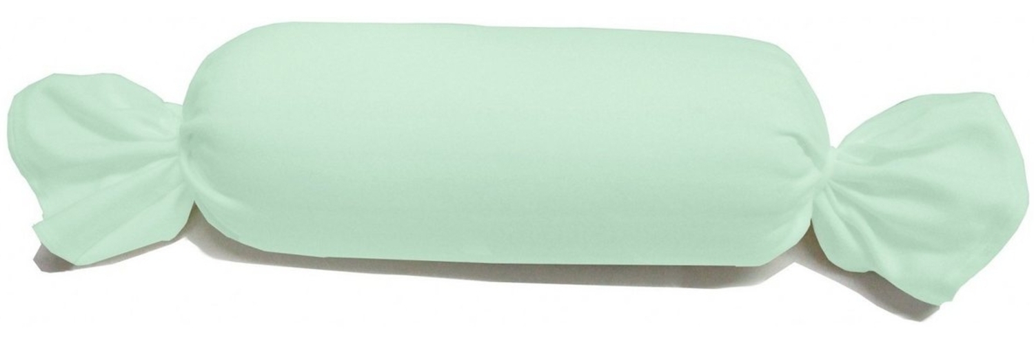 DUKAL Kissenbezüge für Nackenrolle 15x40 cm, 40 verschiedene Farben, (1 Stück), aus hochwertigem Doppel-Jersey, mit Bändelverschluss, Made in Germany Bild 1