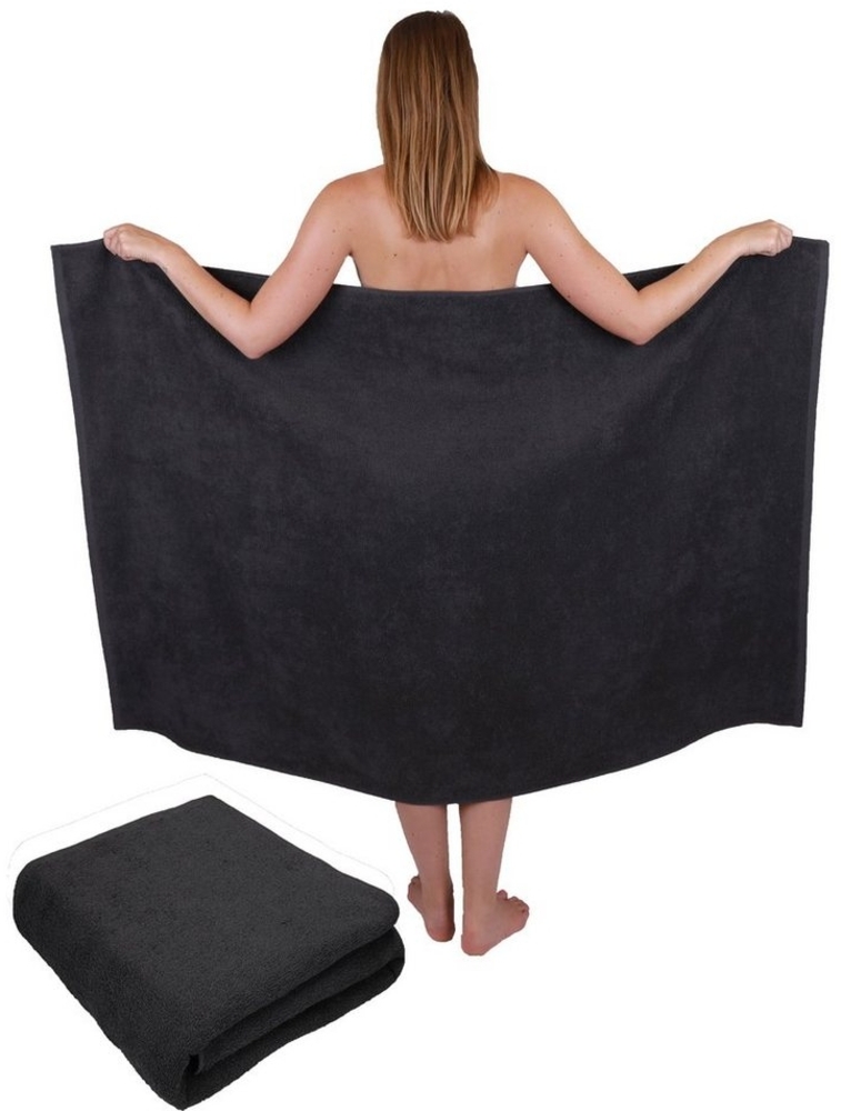 Betz Badetuch 2 Stück Maxi Duschtücher XXL Berlin Größe 100x150cm, 100% Baumwolle Bild 1