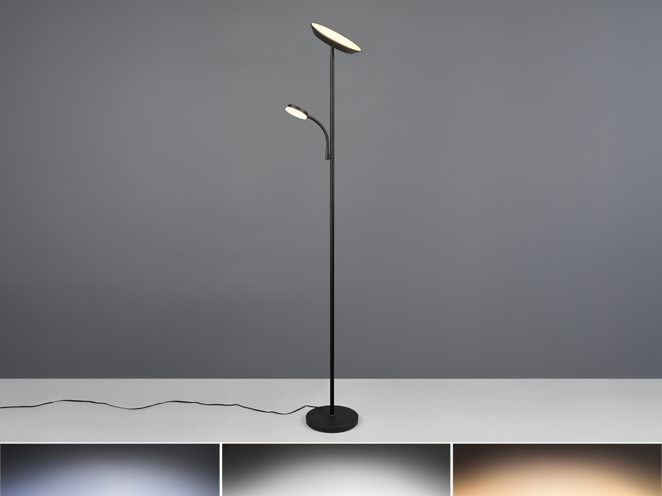 LED Stehleuchte mit Lesearm SPECTER Bild 1