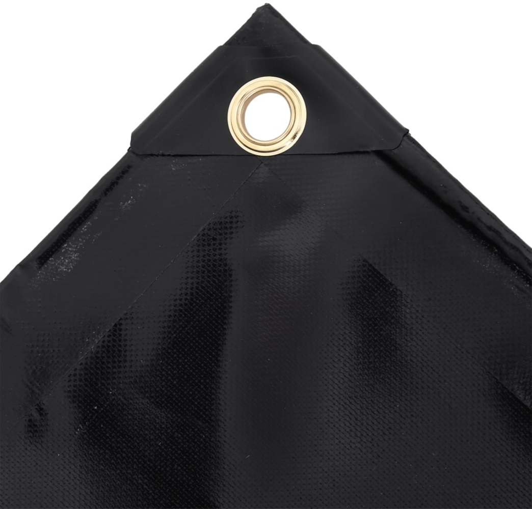 vidaXL Abdeckplane 650 g/m² 1,5x10 m Schwarz 151360 Bild 1
