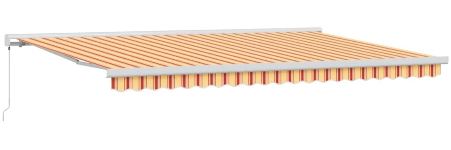 vidaXL Einziehbare Markise Gelb und Orange 500 x 300 cm 3331255 Bild 1