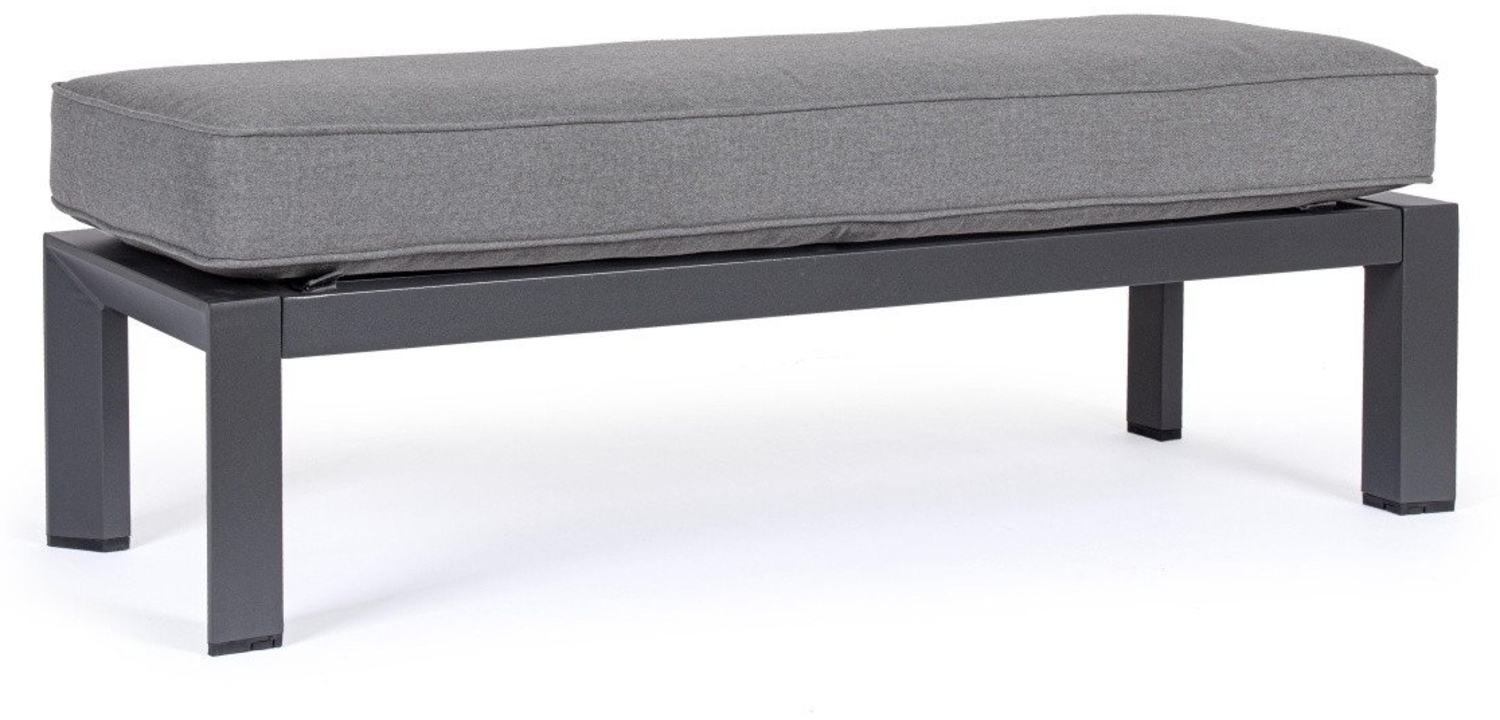 Bizzotto Gartenbank Hendrix aus Aluminium, Anthrazit Bild 1