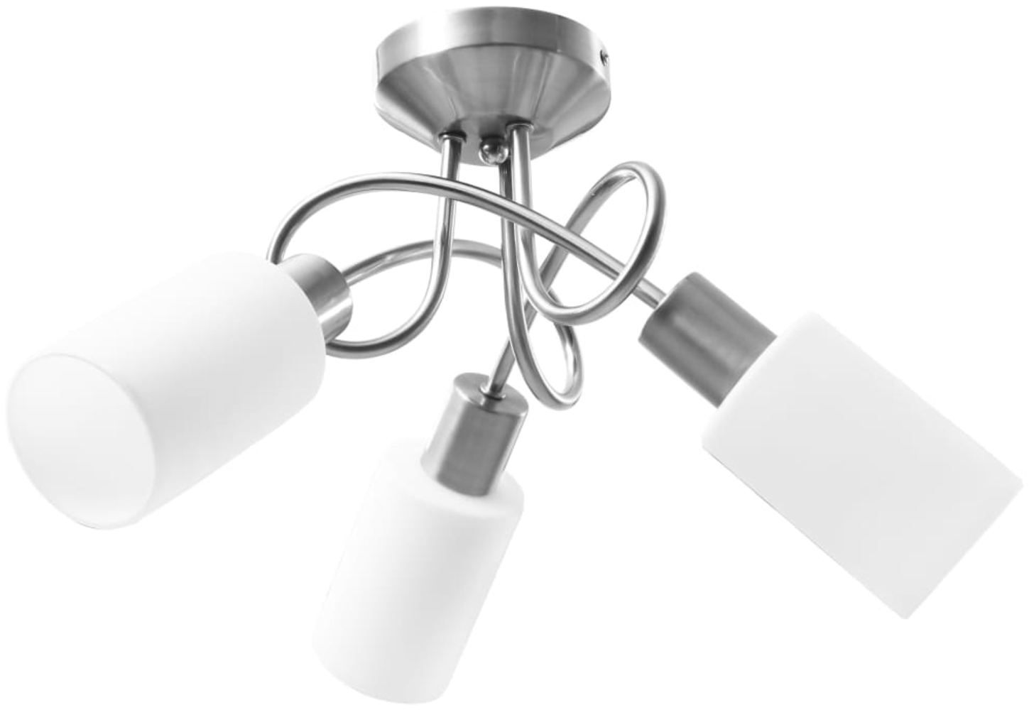 Deckenleuchte mit Keramik-Lampenschirmen für 3 E14 Glühlampen Bild 1