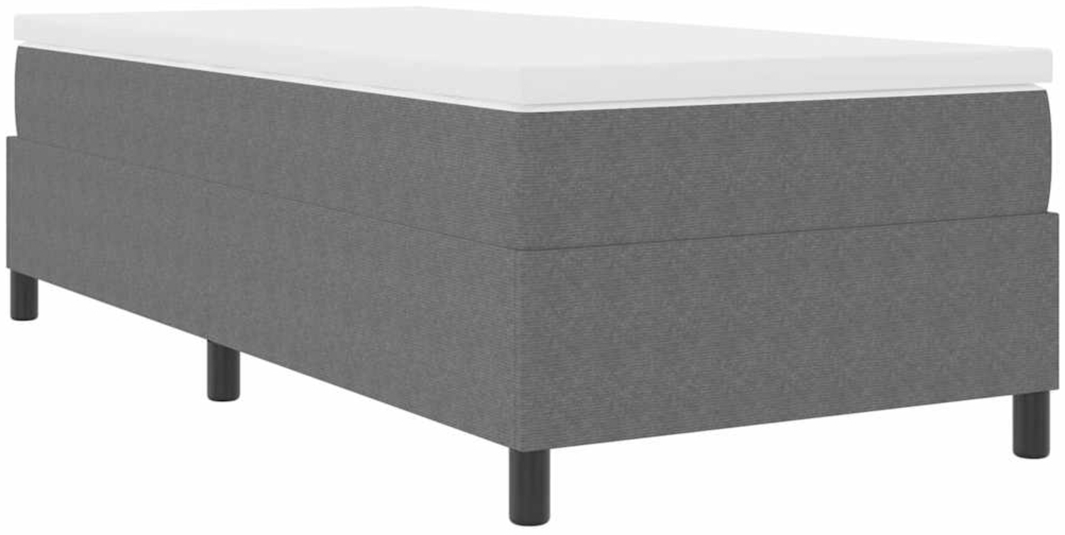 vidaXL Boxspringbett Hellgrau und Weiß 193 x 90 x 60 cm Cordstoff 3337442 Bild 1