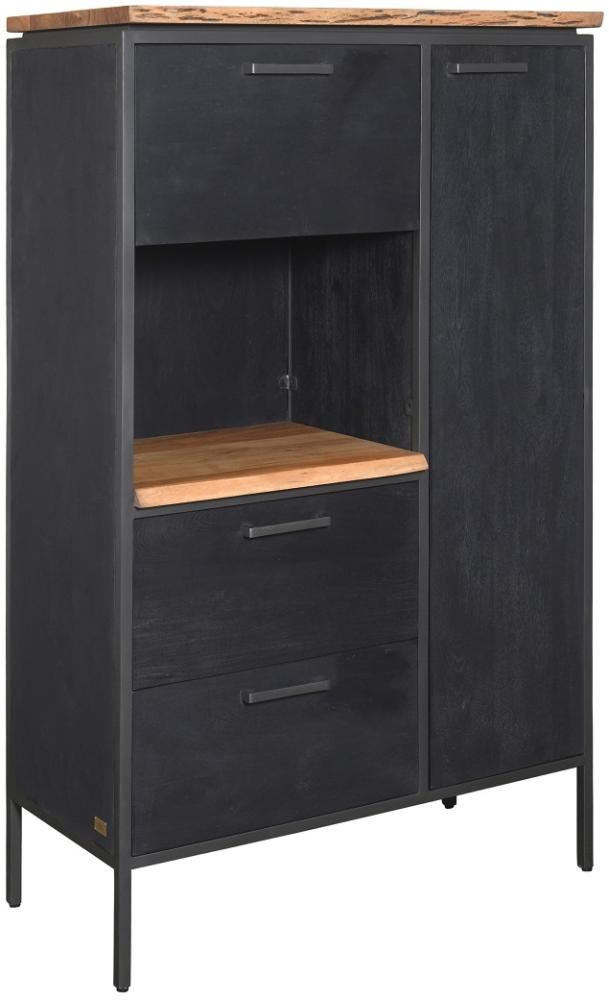 Highboard 92x155cm "Kuba" Akazie mit Baumkante Bild 1