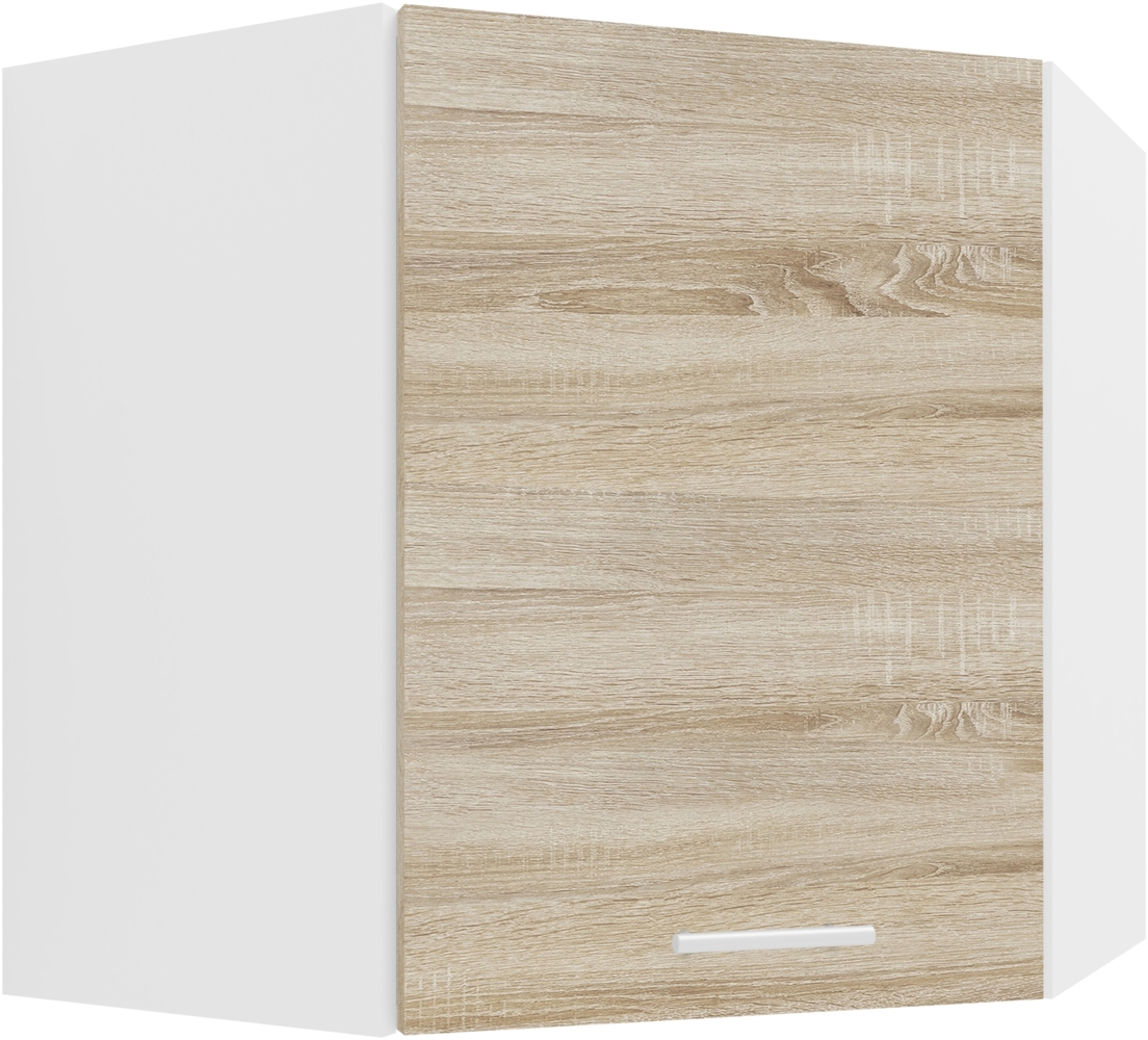 VCM Küchenmöbel Hängeschrank Esilo 918655 Weiß / Sonoma-Eiche H. 60 x B. 57 x T. 57 cm Bild 1