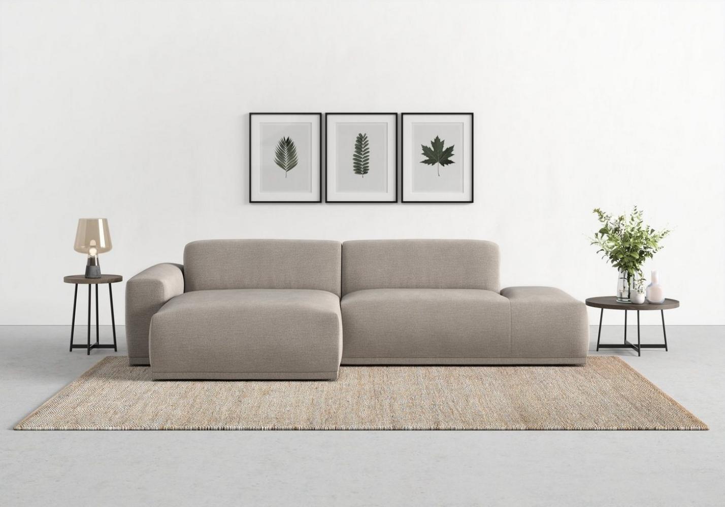 TRENDMANUFAKTUR Ecksofa Braga, mit hochwertigem Kaltschaum, L-Form, in Cord erhältlich, 2 Teile, modernes Sofa, Couch mit hohem Sitzkomfort, 275/72/160 cm (B/H/T) Bild 1