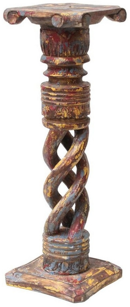 Oriental Galerie Blumenhocker Gedrehte Säule Antik Bunt 60 cm klein (1 St) Bild 1