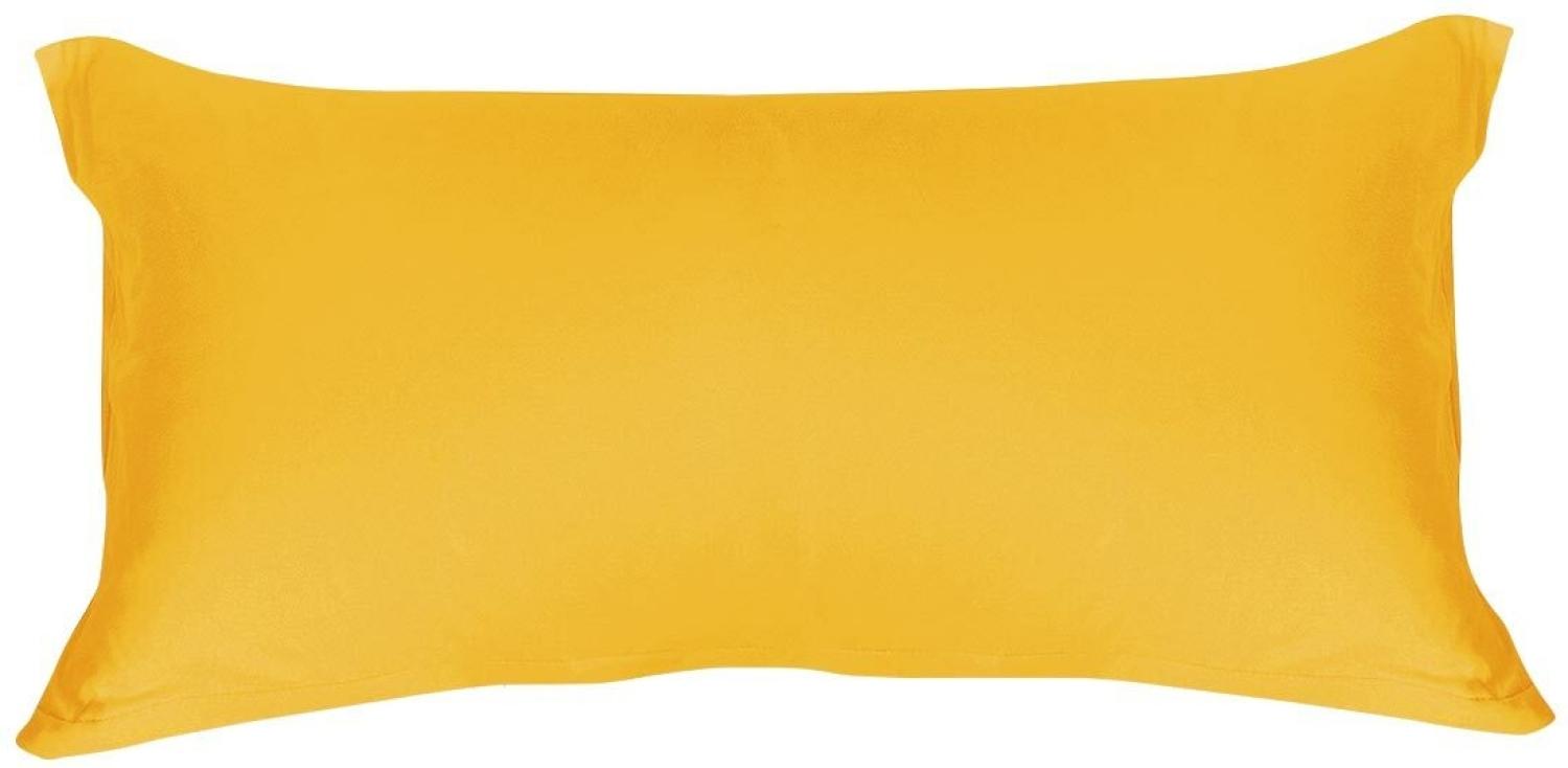 Formesse Bella Donna Jersey Kissenbezug Restposten|ca. 40x80 cm| goldgelb Bild 1