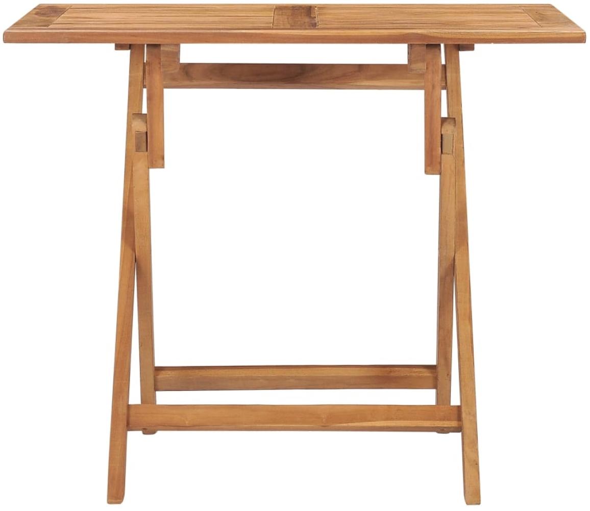 vidaXL Klappbarer Garten-Esstisch 90x60x75 cm Massivholz Teak 315445 Bild 1