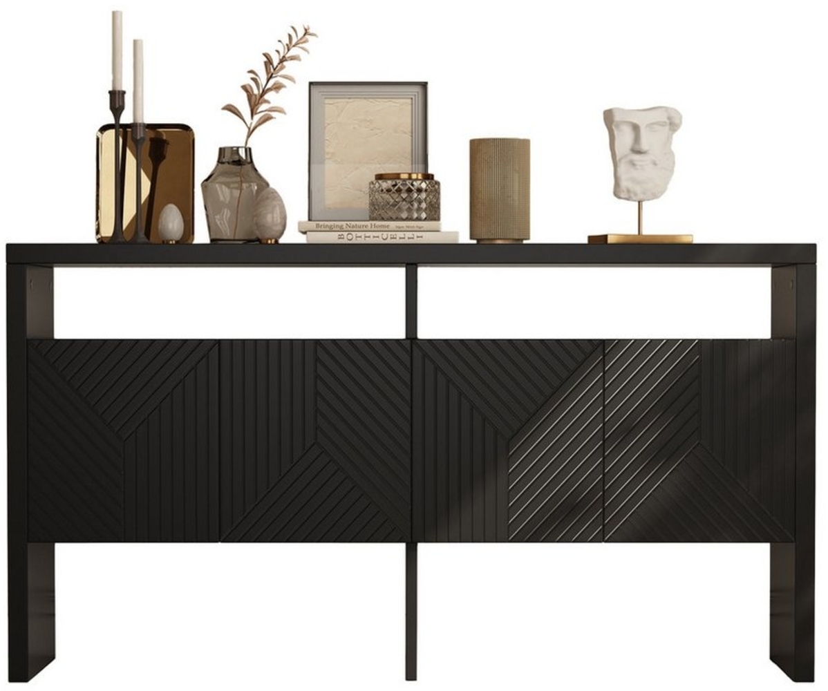 Thanaddo Anrichte Kommode/Sideboard/Flurschrank mit 2 offenen Fächern und 4 Türen Bild 1