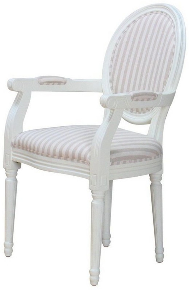 ebuy24 Esszimmerstuhl Rokoko/Amaretta Esszimmerstuhl mit Armlehne antik Bild 1