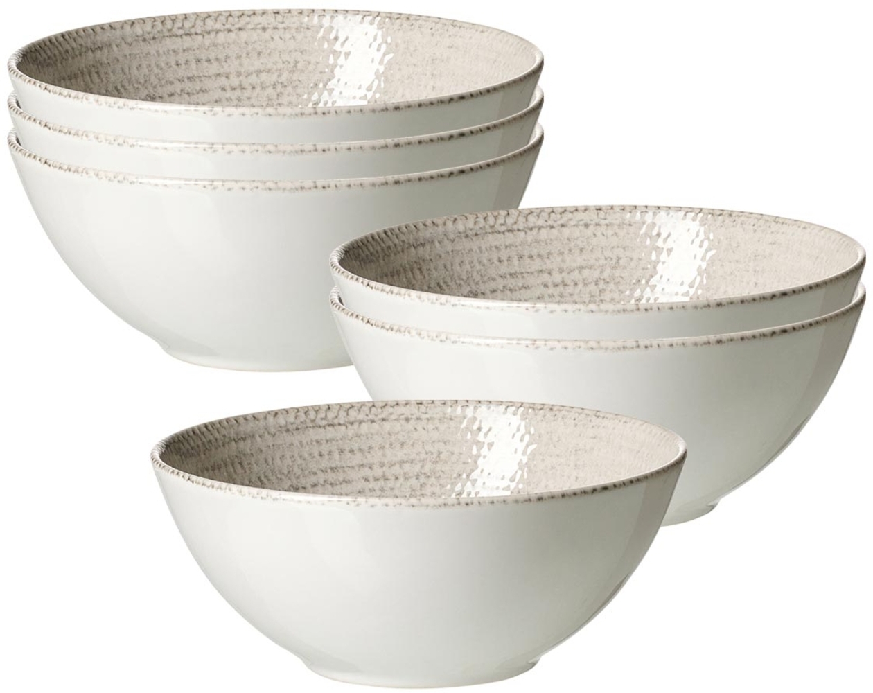 Ritzenhoff & Breker Rimini Müslischale ø 16,5 cm Stone 6er Set Bild 1