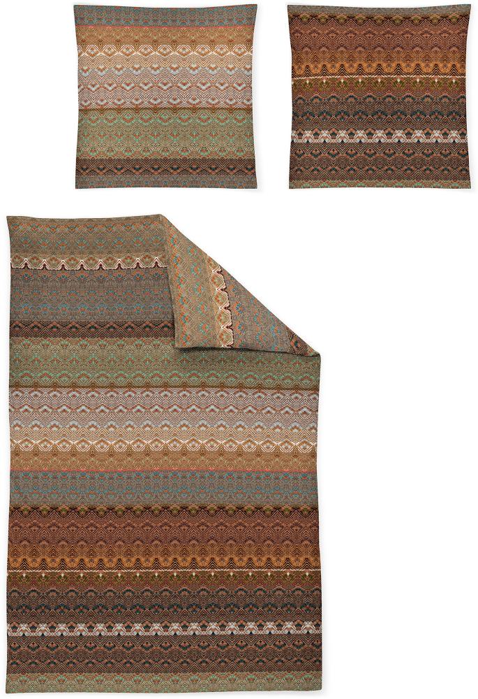 Irisette Mako-Satin Bettwäsche Set Glamour 8861 multi 155 x 200 cm + 1 x Kissenbezug 80 x 80 cm Bild 1