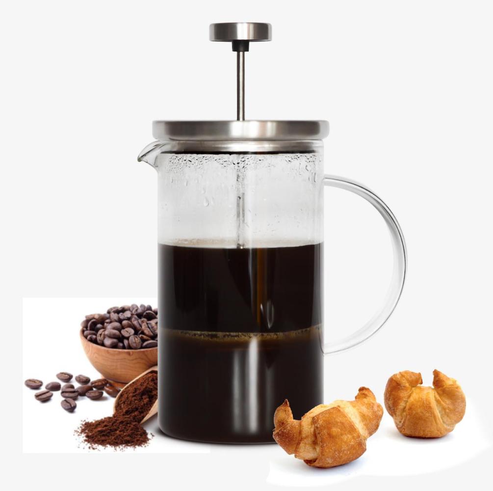 Tee- Kaffeebereiter French Press System aus Edelstahl Kaffeepresse Presskanne Bild 1