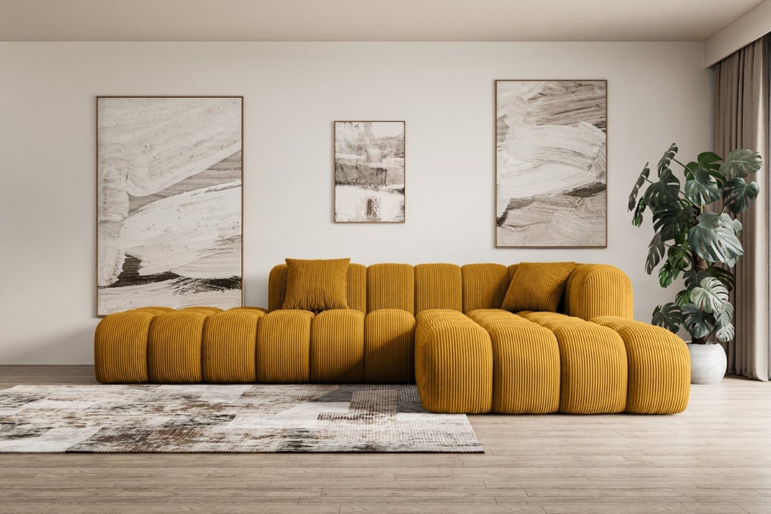 ALTDECOR Ecksofa OLEA-L2, Sofa Praktische Bequeme Funktionsecke Couch L-Form Eckcouch, Corner Sofa U-Form Vielseitige Sofa Wohnlandschaft Wohnzimmer Bild 1