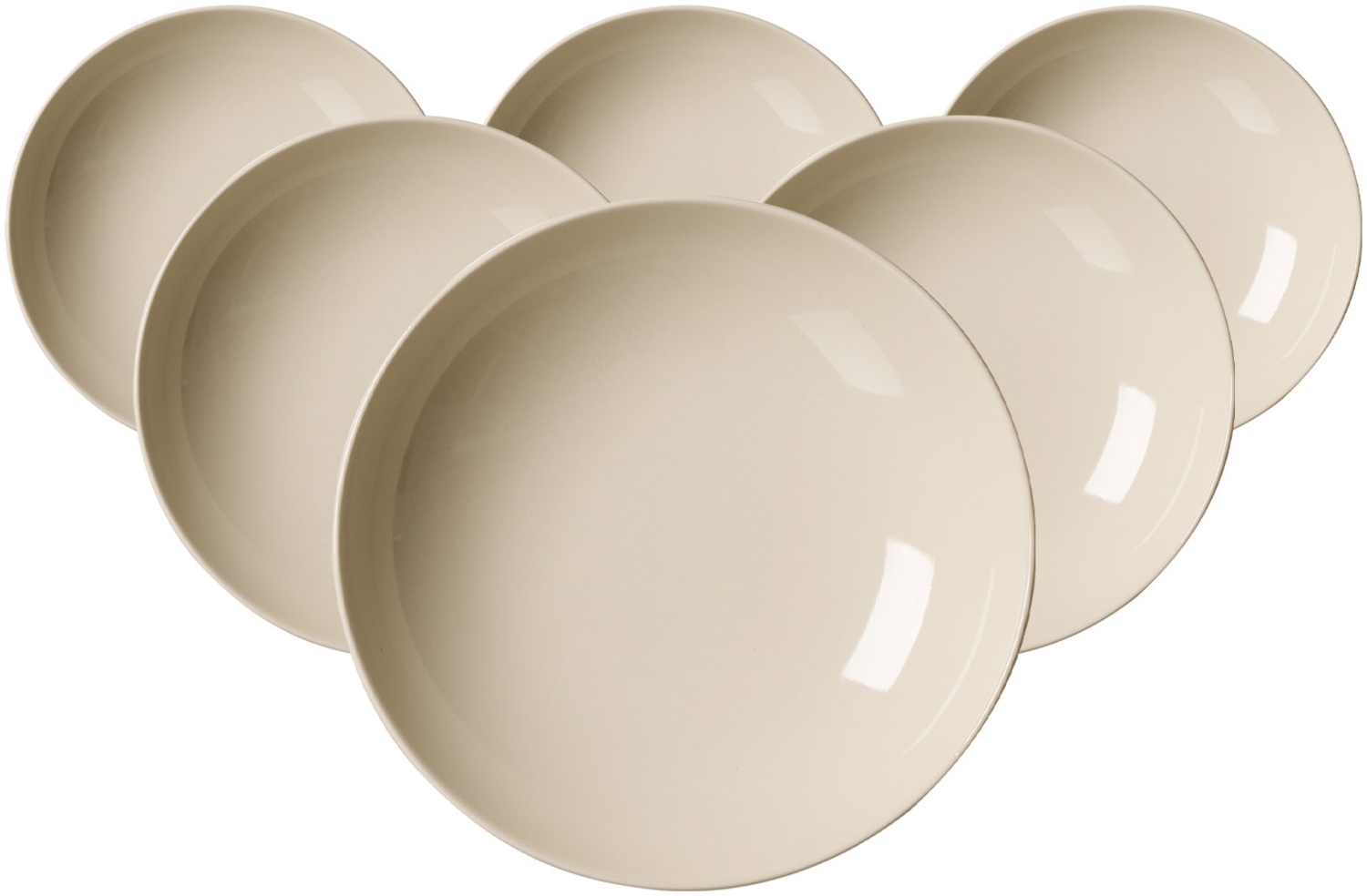 Ritzenhoff & Breker Cecina Suppenteller ø 21 cm 6er Set beige - DS Bild 1