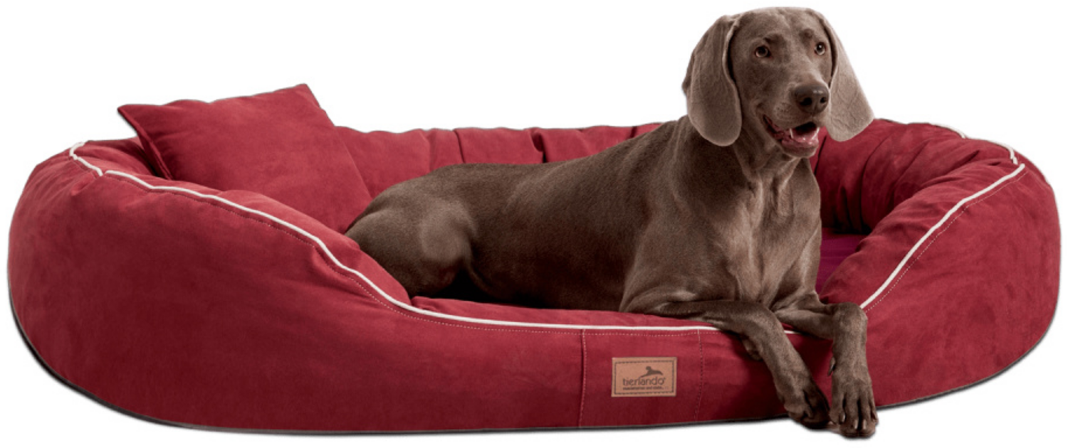 MARLON SOFT Orthopädisches Hundebett - 100x85cm, 04 Dunkelrot Bild 1