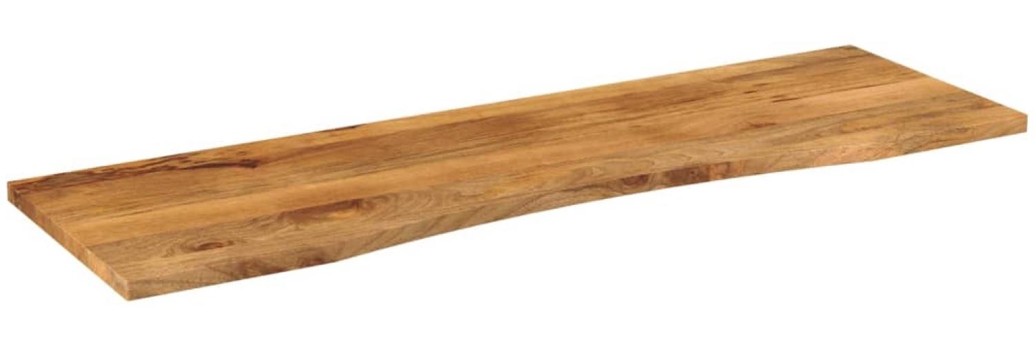 vidaXL Schreibtischplatte mit Aussparung 160x50x2,5cm Massivholz Mango 370213 Bild 1
