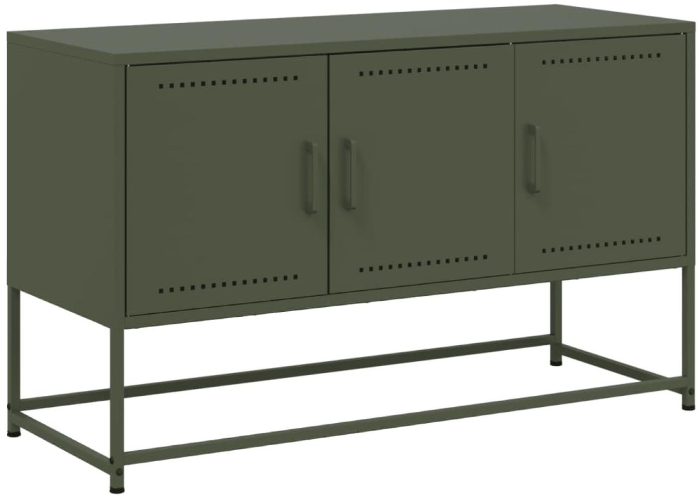 vidaXL TV-Schrank Olivgrün 100,5x39x60,5 cm Stahl 846480 Bild 1
