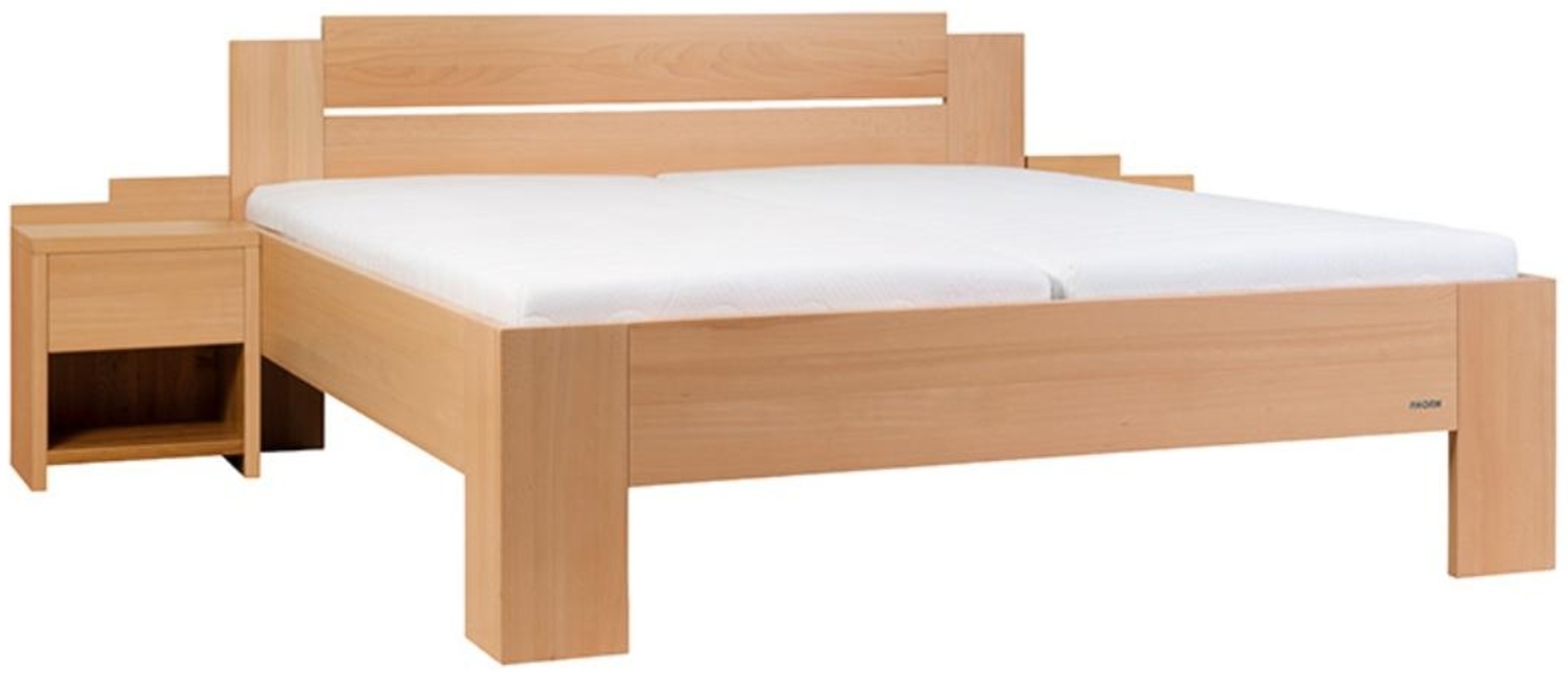 Doppelbett Gardo geölt aus Buche 200 x 210 cm Bild 1