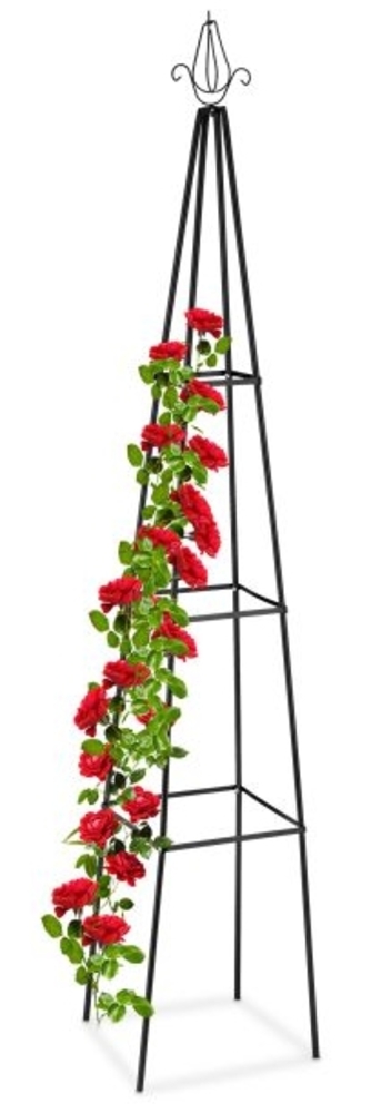 Eckige Rankhilfe schwarz Bild 1
