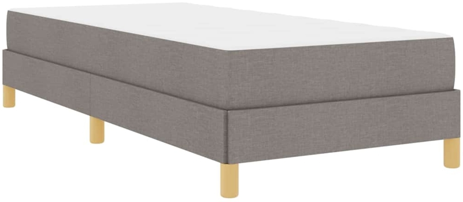 vidaXL Boxspringbett Taupe 90 x 190 cm Stoff 3398532 Bild 1