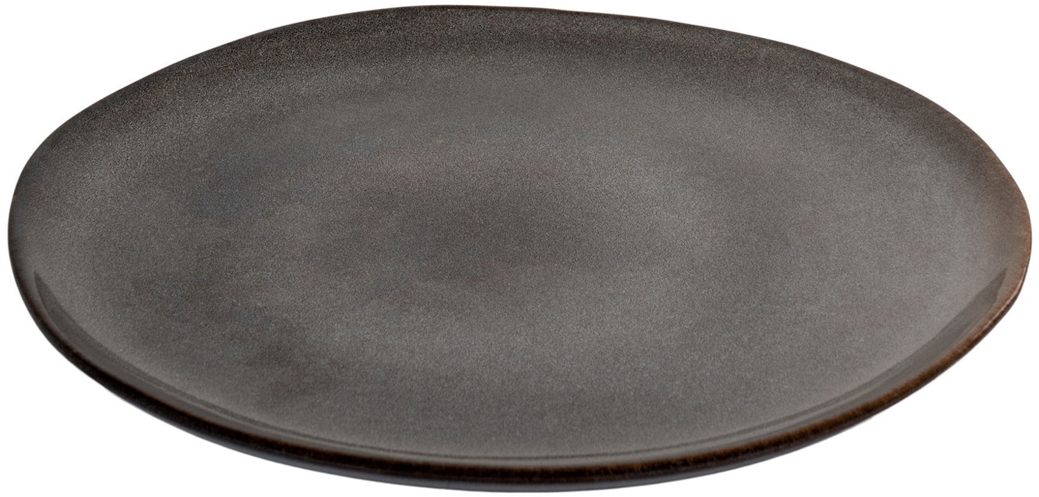 Lunch Teller, Keramik, grau/braun, ø21 cm, 4er Set Bild 1