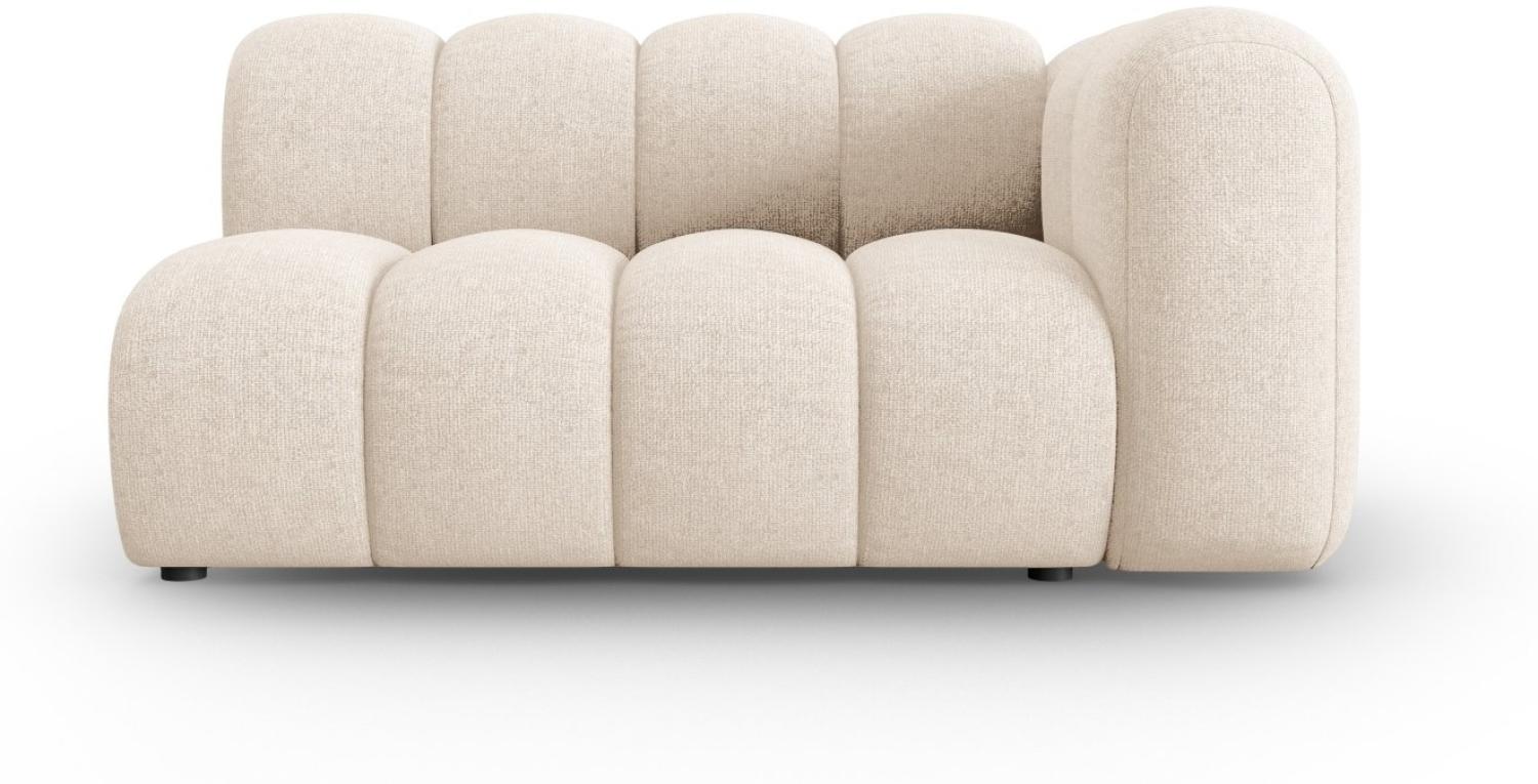 Micadoni Modulares Sofa Lupine 2-Sitzer Rechts Chenille Helles Beige Bild 1