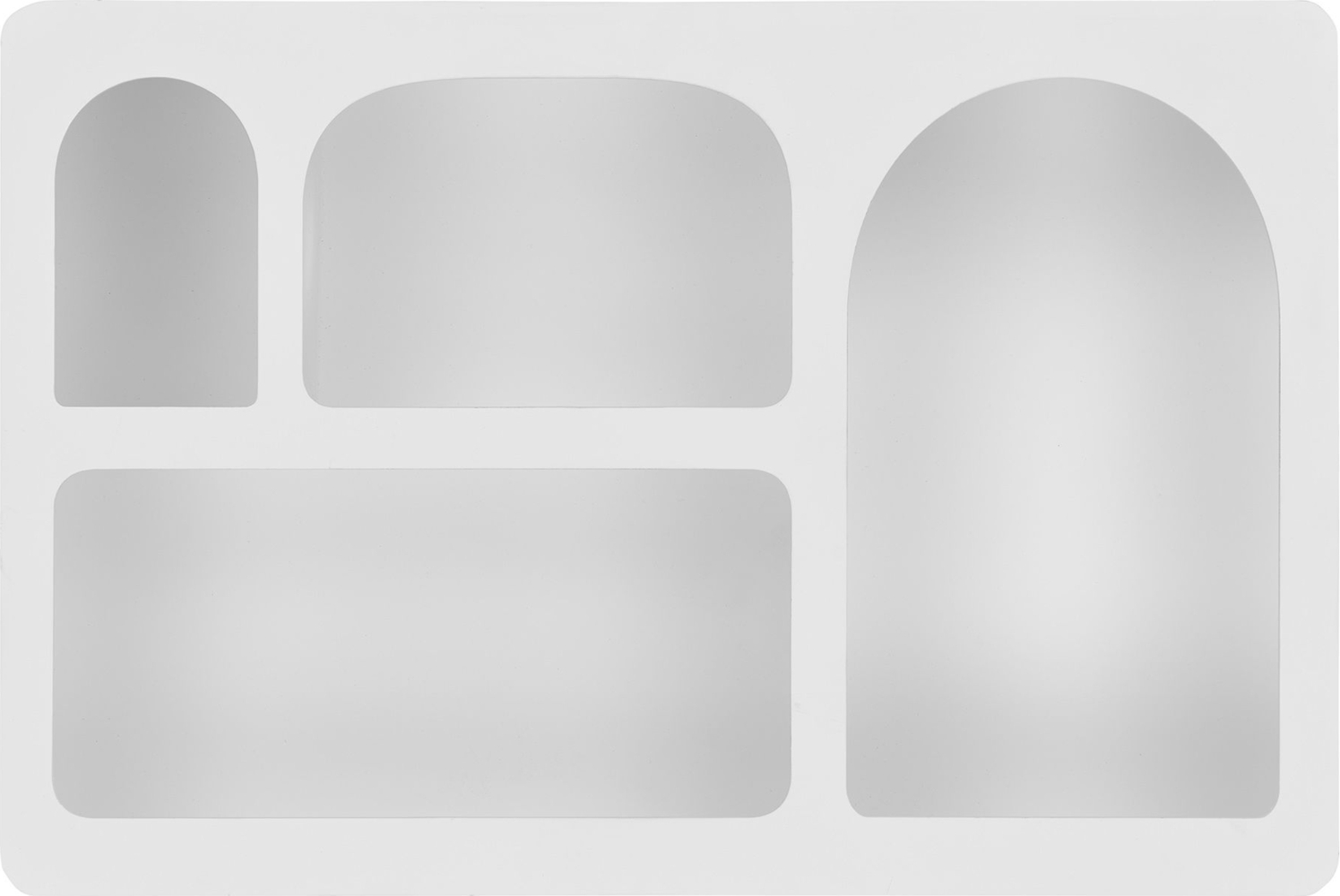 Wandregal, Holz, weiß, 40 x 13 x 60 cm Bild 1