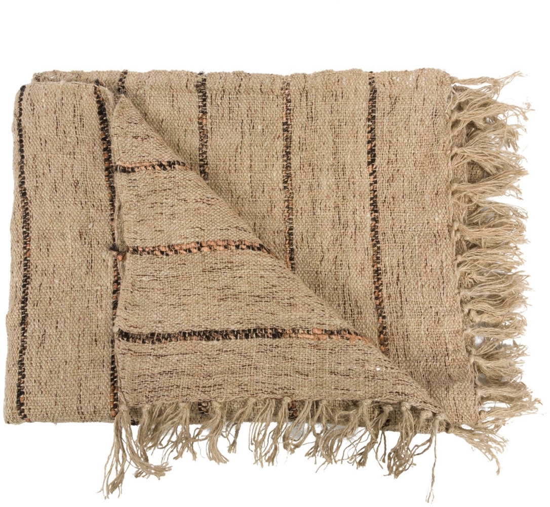 Das S'il Vous Plaid - Beige Schwarz - Beige Schwarz - 130x170x3.5cm Bild 1