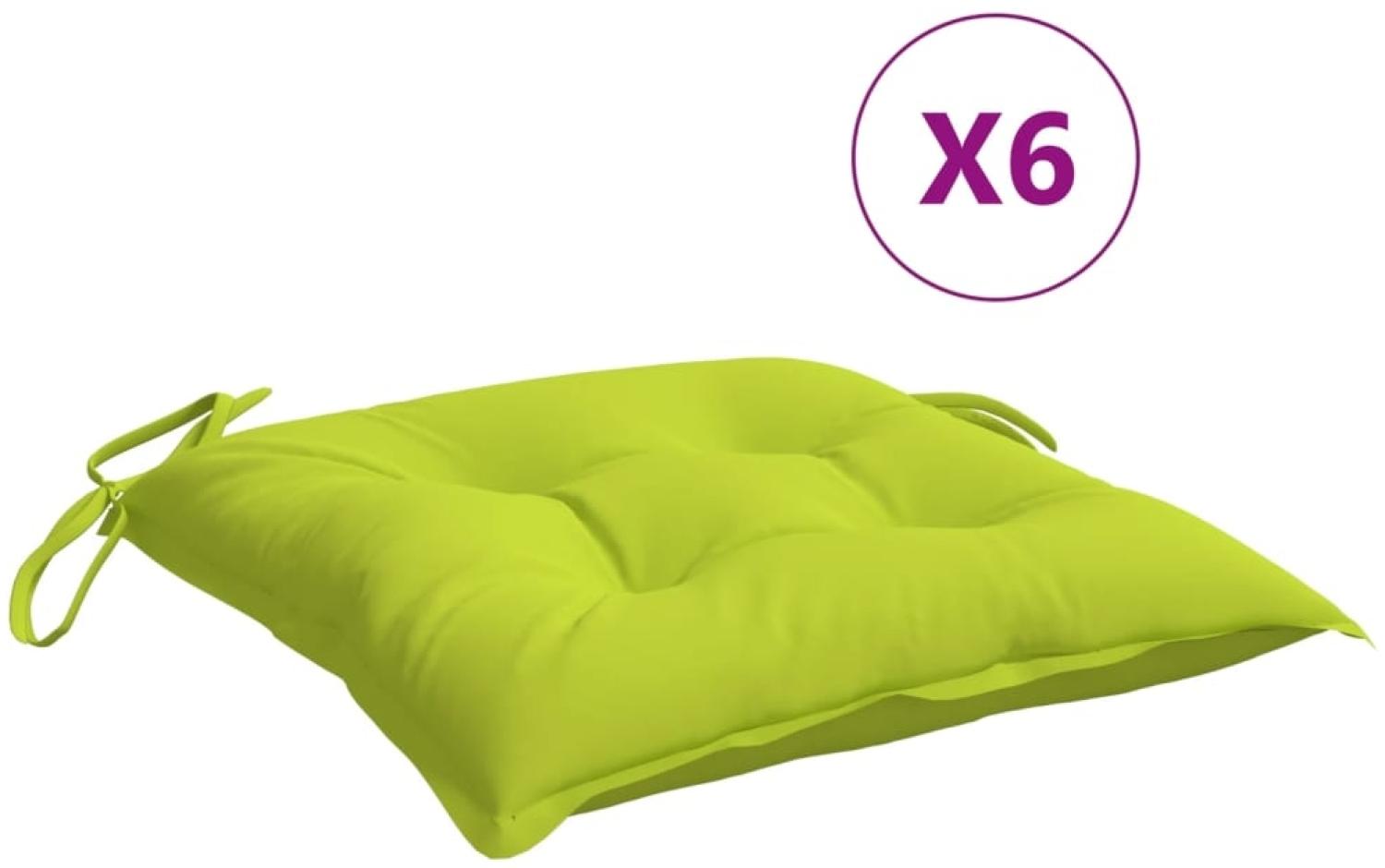 vidaXL Palettenkissen 6 Stk. Hellgrün 50x50x7 cm Oxford-Gewebe 361542 Bild 1