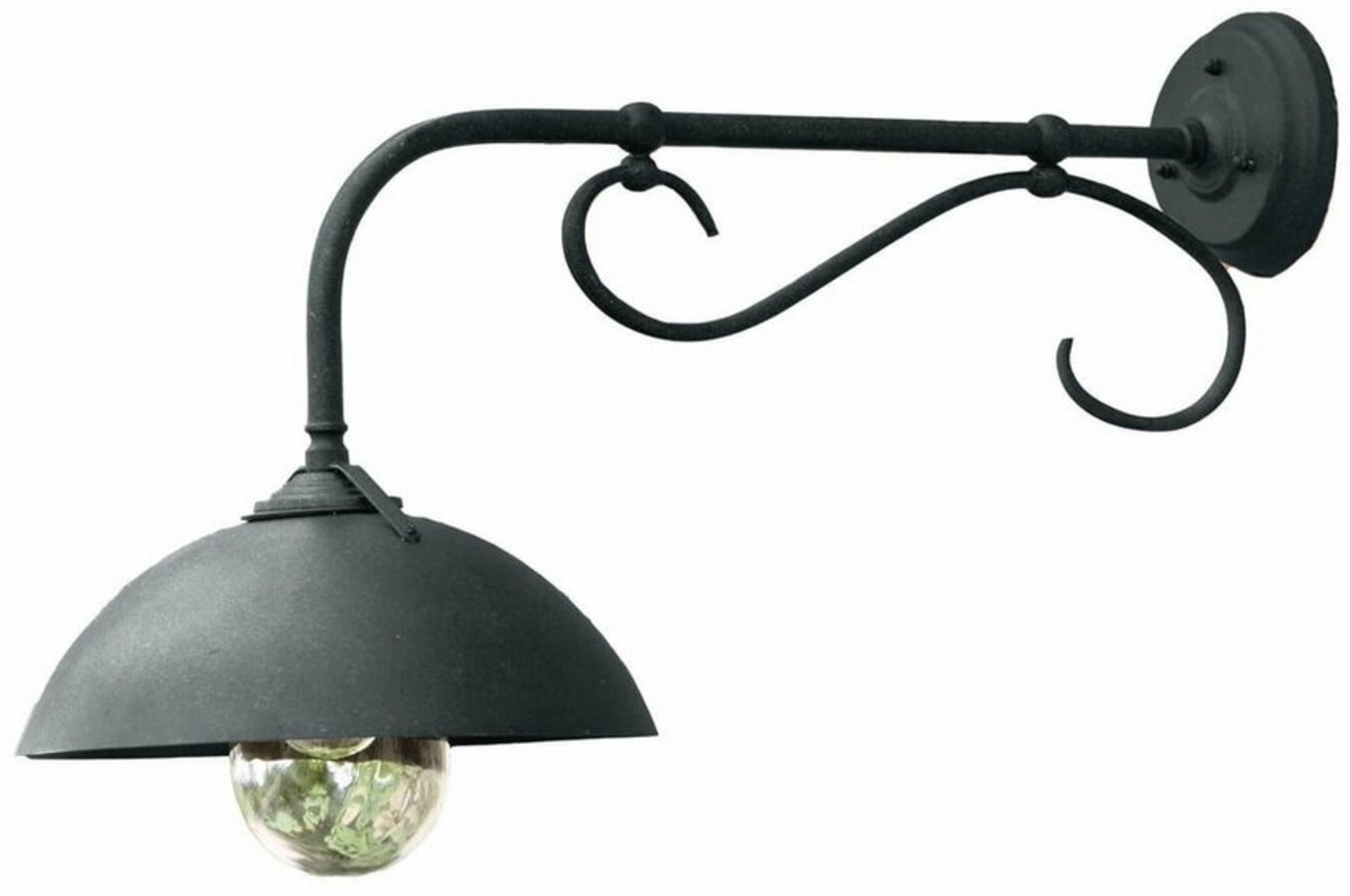 Mirabeau Außen-Wandleuchte Außenwandlampe Lupia schwarz Bild 1