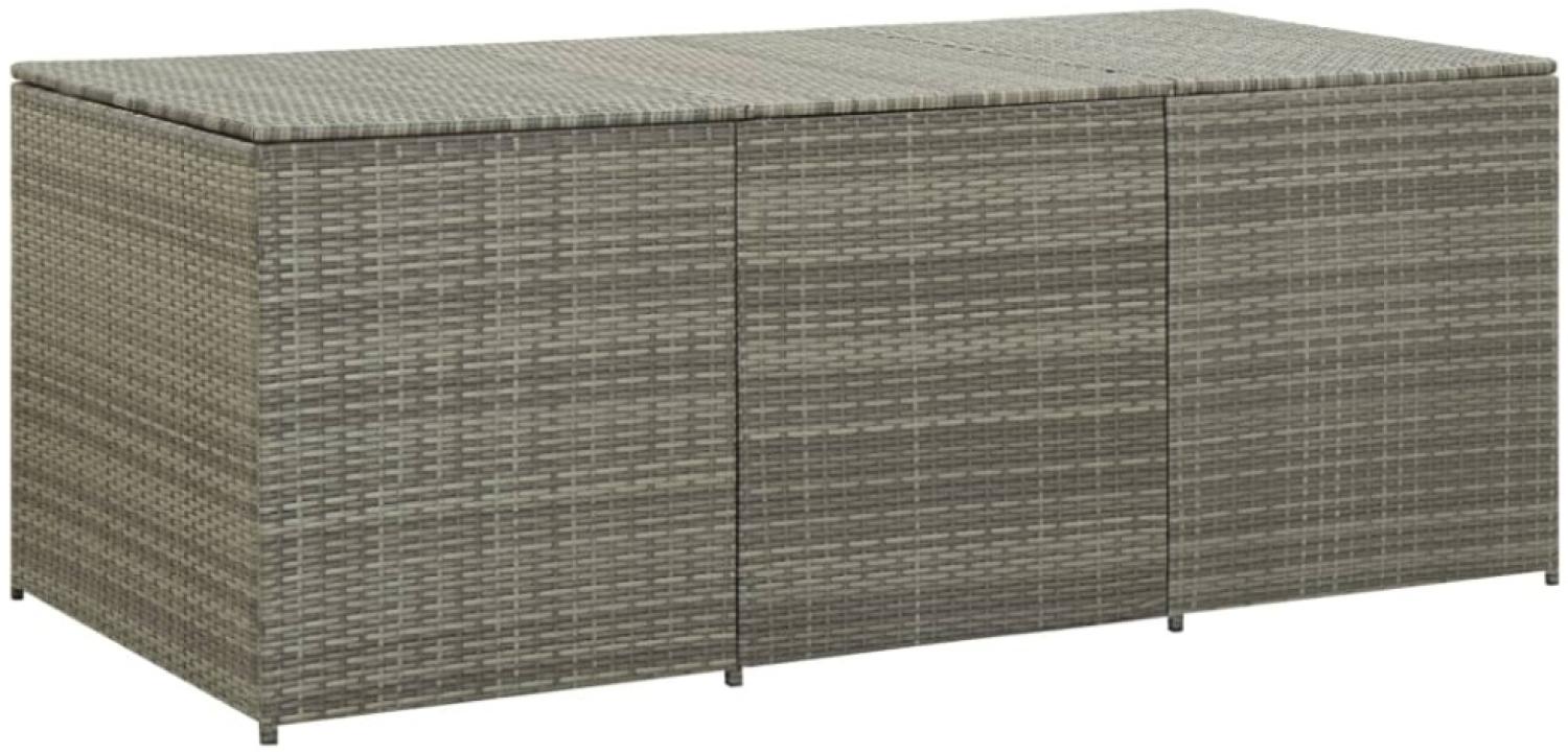 vidaXL Gartenbox Poly Rattan 180x90x70 cm Grau 46479 Bild 1