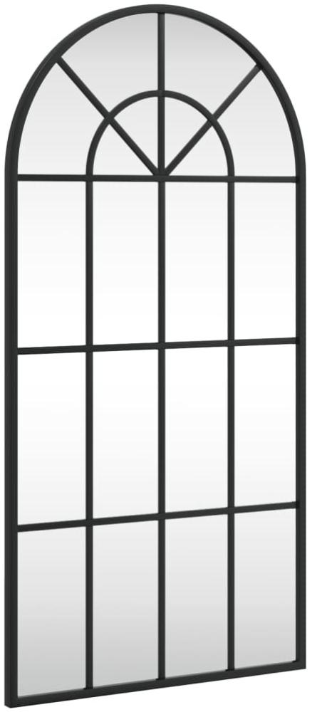 vidaXL Wandspiegel Schwarz 40x80 cm Gewölbt Eisen 358625 Bild 1