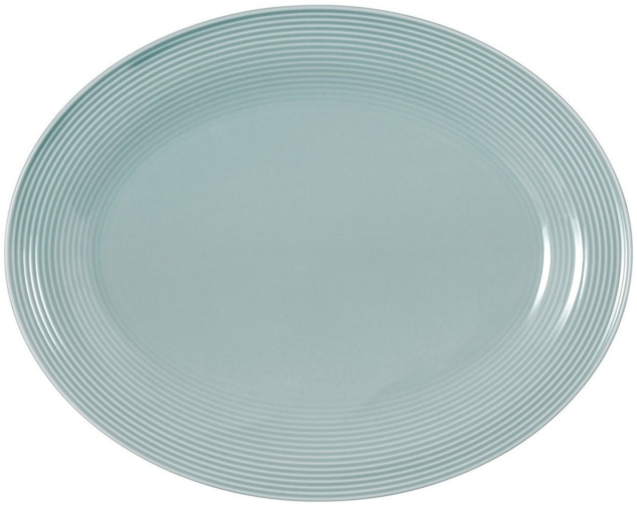 Seltmann Weiden Beat Color Glaze Servierplatte oval 35 x 28 cm - Arktisblau Bild 1
