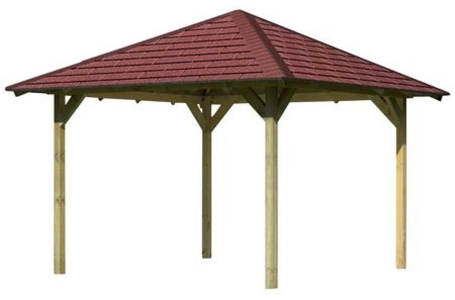 KARIBU Pavillon Cordoba , Spitzdach, quadratisch, BxT: 289 x 289 cm, inkl. Dacheindeckung Faltpavillon 4010090688206 Bild 1