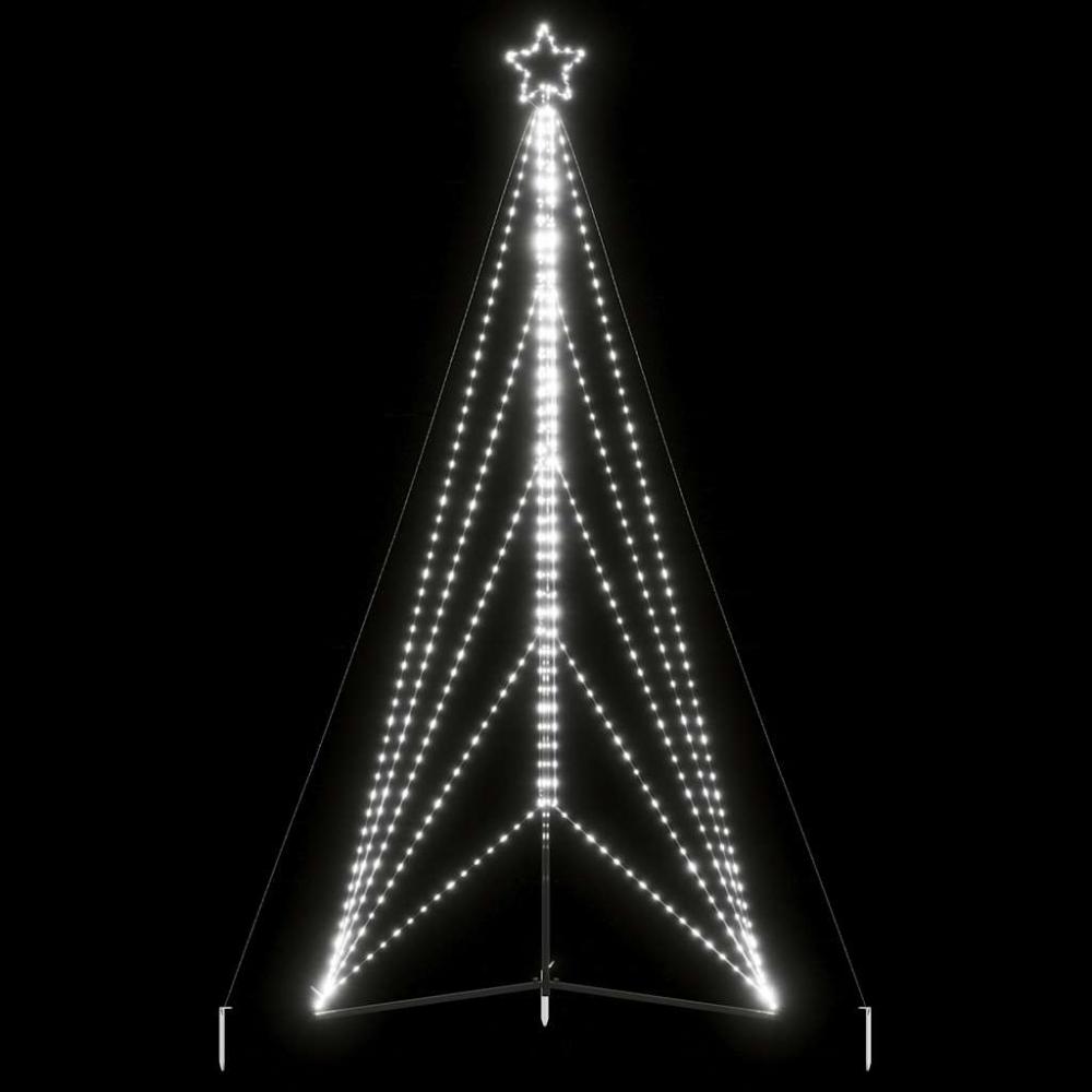 vidaXL Weihnachtsbaum-Beleuchtung 615 LEDs Kaltweiß 404,5 cm 4016421 Bild 1