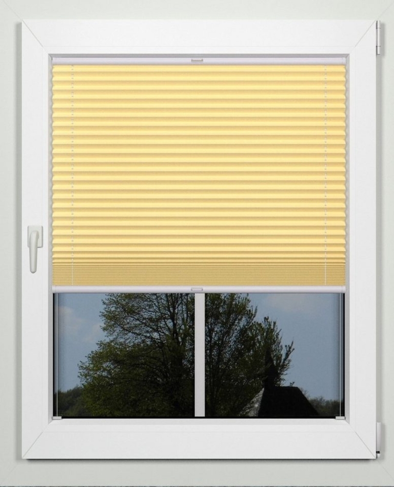 indeko Plissee simple, Lichtschutz, mit Bohren, verspannt, verschraubt, nach Maß Bild 1