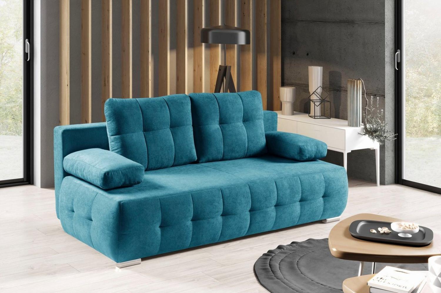 WERK2 Schlafsofa Indigo, 2-Sitzer Sofa und Schlafcouch mit Federkern & Bettkasten Bild 1