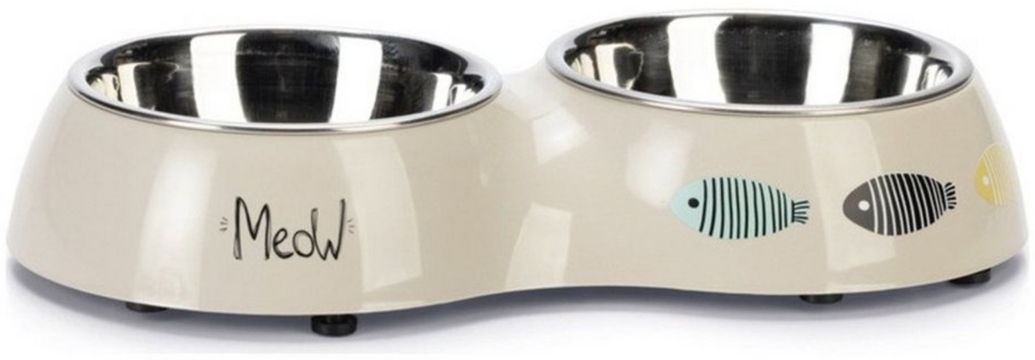 Karlie Napf-Set Katzennapf Yaren Dinner Set beige-hellgrau Bild 1