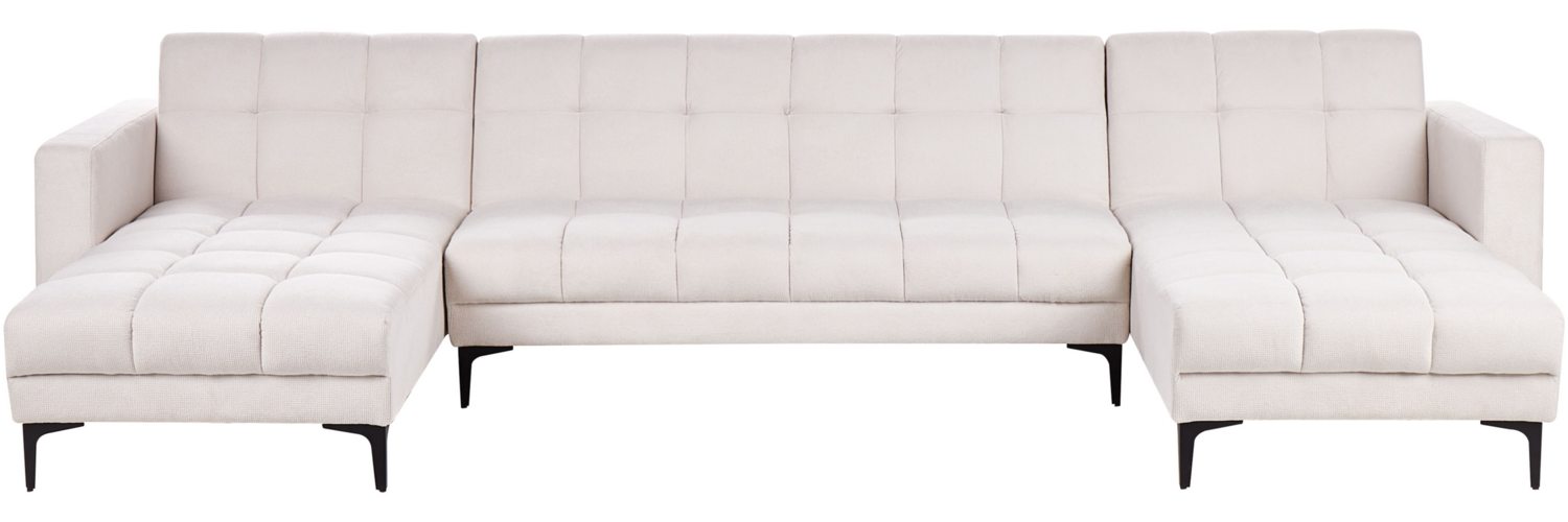 U-förmiges Sofa ALNES Cremeweiß Symmetrisch Bild 1