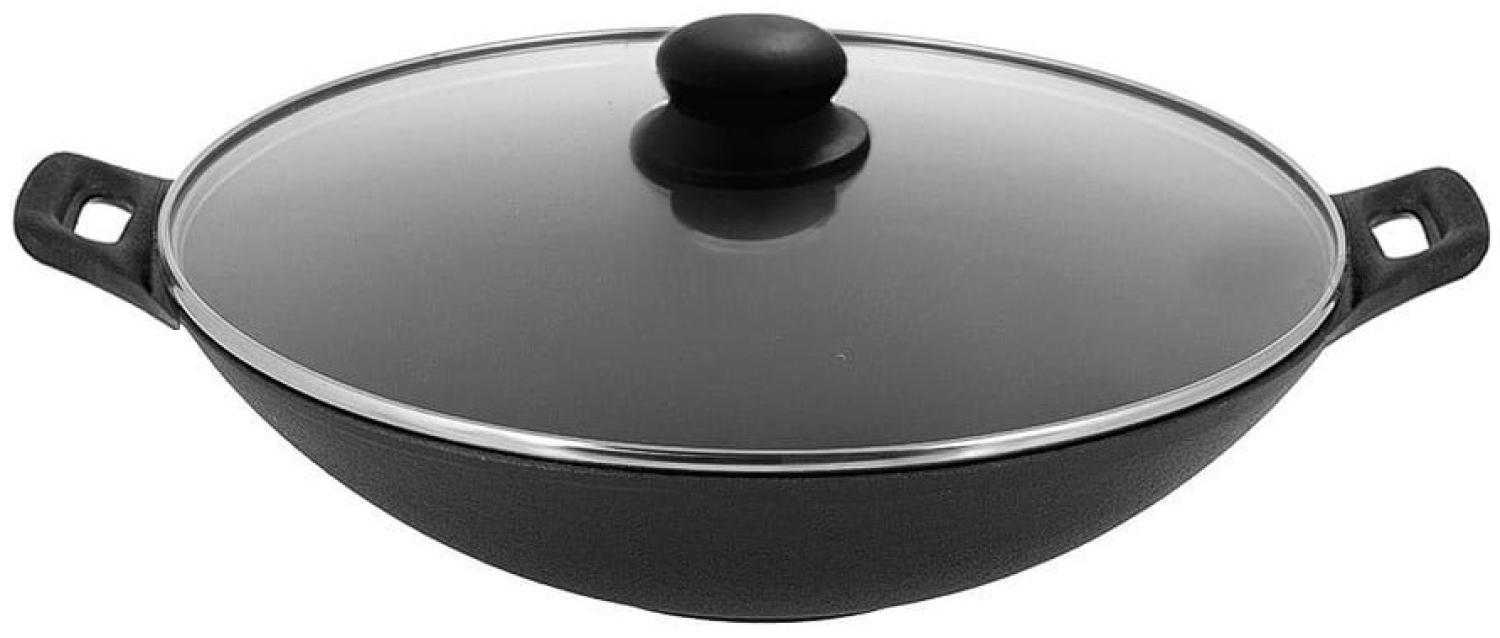Krisberg Krisberg Gusseisen-Wok mit Deckel 31 cm KS2561 Bild 1