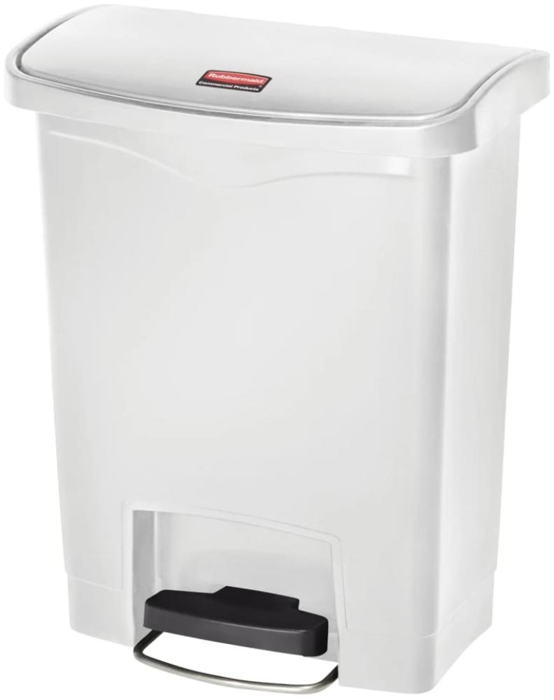 Rubbermaid Step-on Mülleimer Slim Jim 30 L Weiß 445374 Bild 1