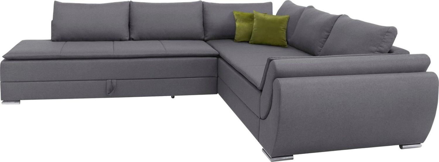 INOSIGN Ecksofa Göteborg, mit Boxspring-Bettfunktion und Bettkasten, Dauerschlaffunktion, Topper Bild 1