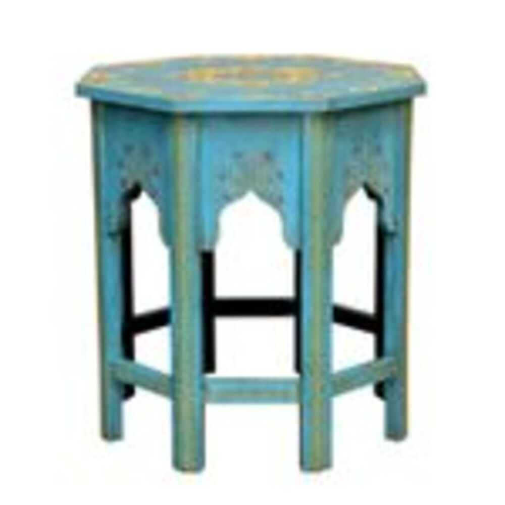 Orientalischer Beistelltisch Saada Blau L Bild 1