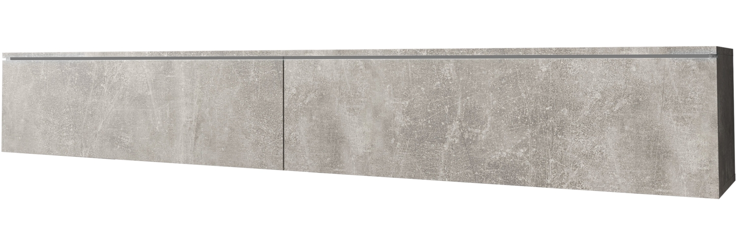 TV-Lowboard Stone 180, ohne Beleuchtung, Farbe: Beton Bild 1